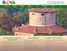 Tablet Screenshot of fondazionecrb.it